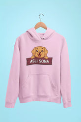 golden retriever asli sona unisex hoodie pink